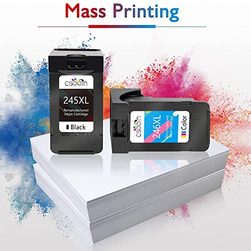 Remanufactured Ink Printer for Canon PG-245 XL CL-246 XL PG-243 CL-244 Ink Cartridges for PIXMA MX492 TR4520 TS3120 MG2420 MG2520 MG2522 MX490 MG2920 MG2922 MG3022 MG3029 IP2820 Replacement High Yield