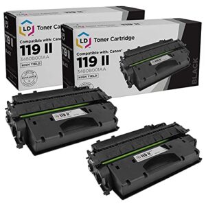 ld products compatible toner cartridge replacement for canon 119 hy (2 pack – black) for use in lbp251dw, lbp253dw, lbp6300dn, lbp6650dn, lbp6670dn, m6160dw, mf414dw, mf416dw, mf419dw, mf5850dn