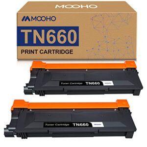 mooho compatible toner cartridge replacement for brother tn660 tn-660 tn630 tn-630 high yield for brother mfc-l2700dw hl-l2380dw dcp-l2520dw dcp-l2540dw hl-l2360dw hl-l2340dw printer (2 black)