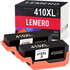 lemero remanufactured ink cartridge replacement for epson 410xl 410 xl t410xl for epson expression xp-830 xp-640 xp-7100 xp-630 xp-530 xp-635 printer (black, 2-pack)