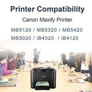 MS Deer Compatible PGI-2200XL Pigment Ink Cartridges Replacement for Canon 2200 XL for Maxify MB5420 MB5320 MB5120 MB5020 iB4120 iB4020 Printers (2 Pigment Black, 1 Cyan, 1 Magenta, 1 Yellow) 5-Pack