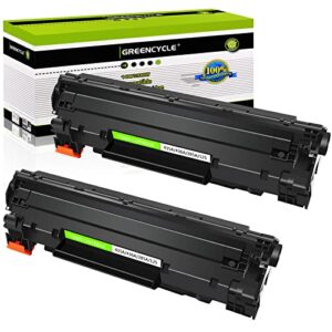 greencycle compatible toner cartridge replacement for hp 85a ce285a 35a cb435a 36a cb436a universal version for laserjet p1005 p1006 p1009 p1102w p1109w m1212nf m1522 p1505n printer (black, 2-pack)