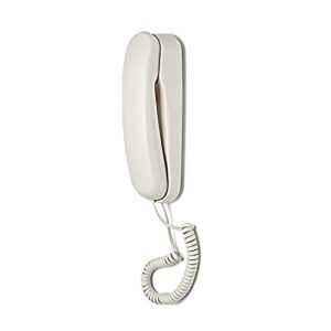 Corded White Wall Phone, TelPal Small Analog Wall Telephone for Seniors Home, Single Line Trimline Landline Phones, No AC Power or Battery Required