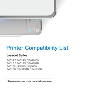 64A CC364A (2 Black) Compatible Toner Cartridge Replacement for HP 64A CC364A 64X CC364X Compatible with Laserjet P4014N P4014DN P4015N P4015X P4015DN P4515N P4515X P4014 P4015 P4515 Printer