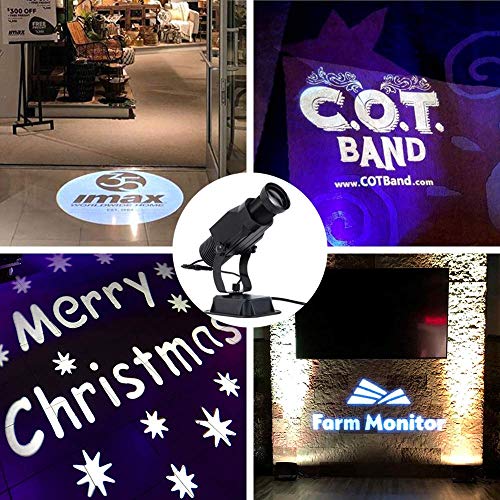 INSTAGOBO 15W LED Custom Image GOBO Light Projector with Static Function Manual Zoom&Focus Customized Gobos for Indoor Use Company Hotel Restaurant Advertising Signs