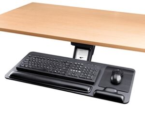 adjustable keyboard tray ergonomic design standard under desk platform large space track cartmay