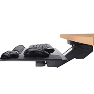 Adjustable Keyboard Tray Ergonomic Design Standard Under Desk Platform Large Space Track CARTMAY