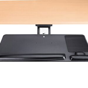 Adjustable Keyboard Tray Ergonomic Design Standard Under Desk Platform Large Space Track CARTMAY