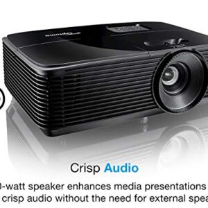 Optoma W400LVe WXGA Professional Projector | 4000 Lumens for Lights-on Viewing | Presentations in Classrooms & Meeting Rooms | Up to 15,000 Hour Lamp Life | Speaker Built in