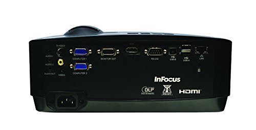 InFocus IN2128HDx 1080p Network Projector, 4000 Lumens, HDMI, 4GB Internal Memory, Wireless-Ready