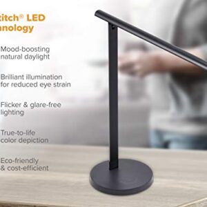Bostitch Office VLED1826BLK-BOS Dimmable LED Desk Lamp with Adjustable Color Temperature, Black