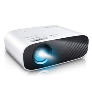 mini projector, elephas portable projector for iphone, 7000l with synchronize smartphone screen, movie projector with 1080p hd/200 screen support, compatible with android/ios/tv stick/hdmi/usb/sd