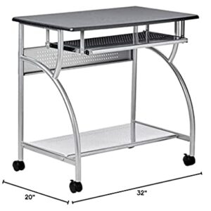 Safco SOHO Mobile Workstation, Anthricite, Metallic Gray