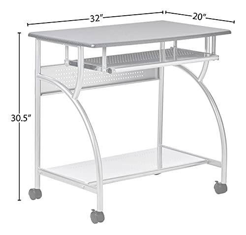 Safco SOHO Mobile Workstation, Anthricite, Metallic Gray