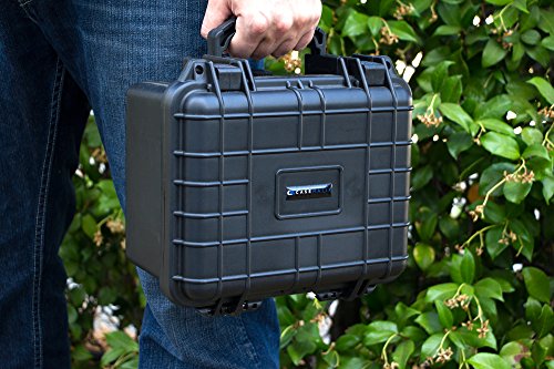 CASEMATIX Travel Case Compatible with Samsung Freestyle Projector and Smart Projector Accessories, Waterproof Impact Resistant Portable Projector Case with Shock Absorbing Padded Foam