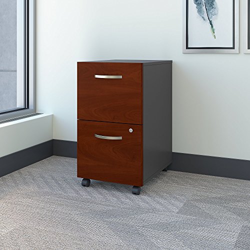 BUSH BUSINESS FURNITURE Series C 2 Drawer Mobile File Cabinet in Hansen Cherry