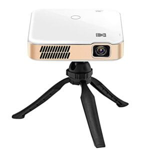 KODAK Luma 400 Portable HD Smart Projector | Wi-Fi, Bluetooth, HDMI & USB Compatible Mini Home Theater System Up to 150” | 720p Native Resolution (4K), 200 ansi Lumens | Tripod Included