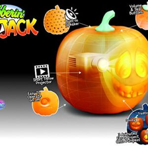 Mindscope Jabberin Jack Talking Animated Pumpkin with Built in Projector & Speaker Plug'n Play