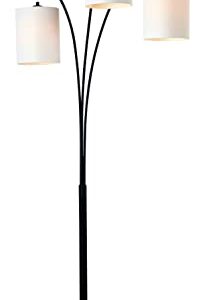 Kenroy Home 32849BL Leah Arc Floor Lamp, 60W, Black