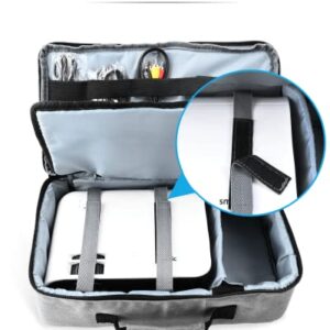 Projector Case, smanic Projector Travel Carrying Bag with Adjustable Shoulder Strap & Compartment Dividers for for Acer, Epson, Benq, LG, Sony (Large)