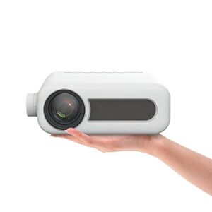 mini projector, 1080p hd portable projector outdoor home theater movie projector with hdmi/usb/sd/av for ios/android/windows/ps5/computer/tv (no wifi)