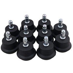 10pcs replacement office chair or stool bell glides，stationary plastic foot glide 2inch- low profile