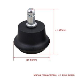 10PCS Replacement Office Chair or Stool Bell Glides，Stationary Plastic Foot Glide 2inch- Low Profile