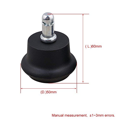 10PCS Replacement Office Chair or Stool Bell Glides，Stationary Plastic Foot Glide 2inch- Low Profile