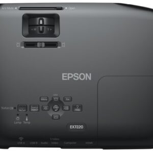 Epson EX7220, WXGA Widescreen HD, Wireless, 3000 Lumens Color Brightness, 3000 Lumens White Brightness, 3LCD Projector