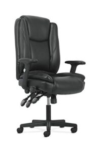 sadie high-back leather office/computer chair – ergonomic adjustable swivel chair with lumbar support (hvst331)