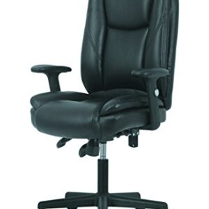 Sadie High-Back Leather Office/Computer Chair - Ergonomic Adjustable Swivel Chair with Lumbar Support (HVST331)