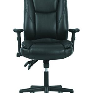 Sadie High-Back Leather Office/Computer Chair - Ergonomic Adjustable Swivel Chair with Lumbar Support (HVST331)