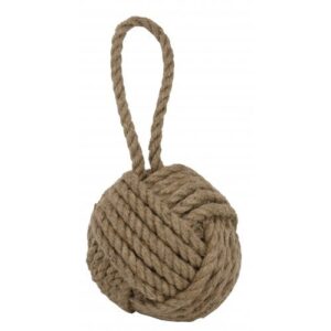 heavy rope knot doorstop 7″ diameter