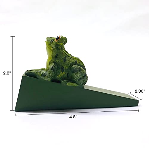 BOOMLATU Resin Vivid Cute Door Stopper, Frog Door Stop for Home, Office and Garden