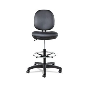 Alera ALEIN4616 Alera Interval Series Swivel Task Stool, Pvc-Free Faux Leather, Black