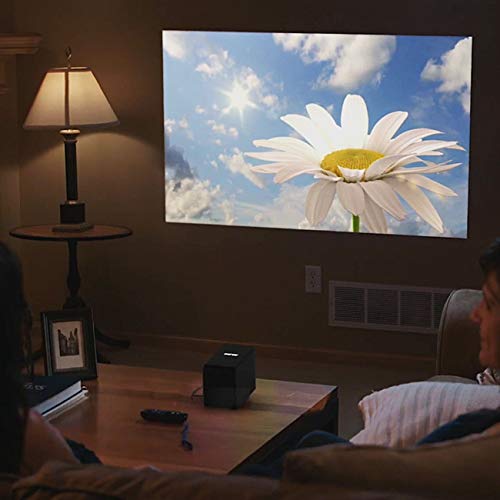 Miroir M189 HD Portable Projector - Rechargeable Battery - Home and Outdoors (Renewed Premium)