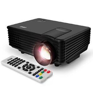 pyle portable video-projector full hd with remote – home theater-projector tv digital movie-projector – 1080p support 80″ led-lcd-display usb/hdmi mac,computer and laptop – pyle prjg88, black