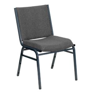 EMMA + OLIVER Heavy Duty Gray Fabric Stack Chair