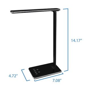 Kingwin Desk Lamp LED For Bedrooms With USB Phone Charging Desk Or Office Table Lamp For Dorm Room Essentials, Desk Accessories, Office Desk, College Dorm Room Accessories