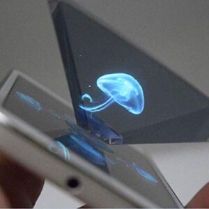 Arinda 3D Hologram Pyramid Display Projector Video Stand Portable for Smart Mobile Phone