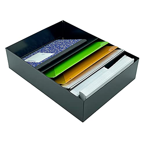 Steel Stationery Holder For Drawer 3, 4 or 5 Compartment Metal - You Choose (3 Compartment)