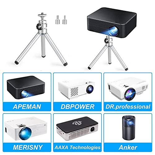 YeeBeny Iron Art Mini Projector Tripod Mount Compatible with DR.J Upgrade, DBPOWER, Anker, AAXA Technologies, Artlii, LoongSon, APEMAN and Most Other Mini Projector ,Retractable