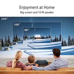 ASUS H1 1080P LED Projector - Full HD, 3000 Lumens, 120 Hz, 125% Rec. 709, 125% sRGB, Crestron Connected Certified, 10W Built-in Speaker, HDMI, Compatible with PS5 & Xbox Series X/S