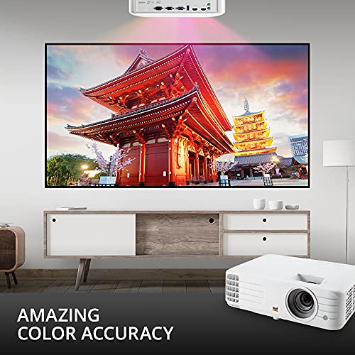 ViewSonic PX701HD 1080p Projector, 3500 Lumens, SuperColor, Vertical Lens Shift, Dual HDMI, Enjoy Sports and Netflix Streaming with Dongle