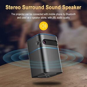 D042 Portable Digital Wireless Projector with HD Smart WiFi Video Portable. 3600 Lumens Surround Sound connectivity for Best Movie Sound Performance. Android 9 with Full Market Support.