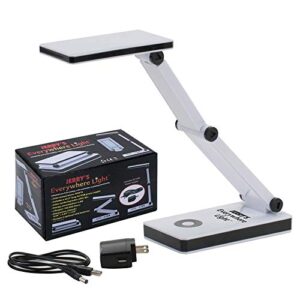 jerry’s everywhere flexible portable 24 led task lamp, 3 adjustable dimmable levels includes ac/usb power supply (optional aa battery)