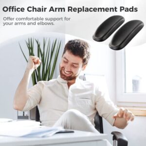 yeesport 2 PCS Office Chair Arm Replacement, Universal 4" Mounting Hole Office Chair Parts, Ergonomic PU Armrest Pads, Gaming Chair Replacement Armrest Arm Pads