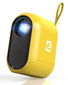 mini projector, etoe d1 evo android 9.0 projector, video projector with espn, prime video, youtube, 5g wifi & bluetooth, keystone correction, compatible with ios/android/windows/usb/hdmi