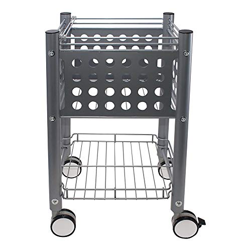 Vertiflex Mobile Sidekick File Cart, 13.75 x 15.5 x 26.25 Inches, Matte Gray (VF52002)