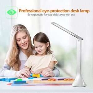 LED Desk Lamp, Desk Lamp (3 Modes, Touch Control) Table Lamp, Office Lamp for Reading, Studying, Reading, USB Rechargeable